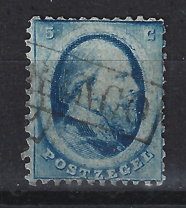 Nederland 4 gebruikt Willem III 1864 ; Nederland voor 10% CW, Postzegels en Munten, Ophalen of Verzenden, T/m 1940, Gestempeld