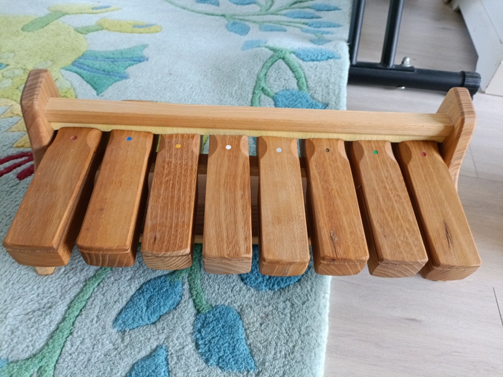 Diatonische Houtklanktongen Set (8 stuks) met Standaard, Ophalen of Verzenden, Zo goed als nieuw, Overige soorten