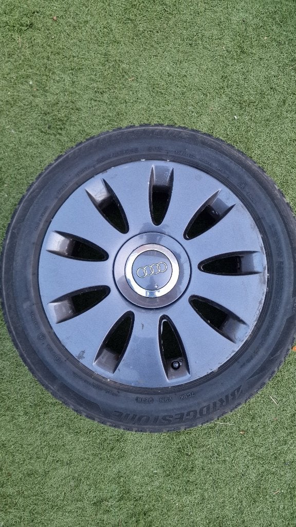 4x originele Audi 16” velgen 5x112 ET35 – 4F0601025N, Ophalen, Gebruikt, Velg(en), 16 inch