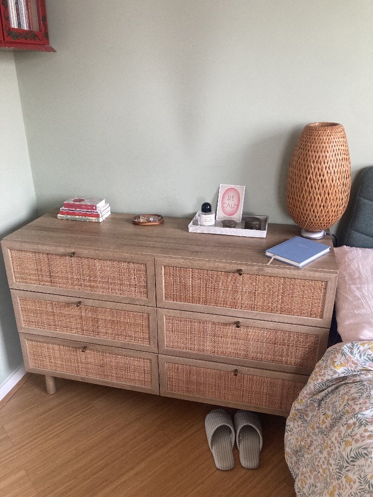 Rotan dressoir/nachtkastje MADE, Huis en Inrichting, Kasten | Dressoirs, Overige materialen, 100 tot 150 cm, Zo goed als nieuw
