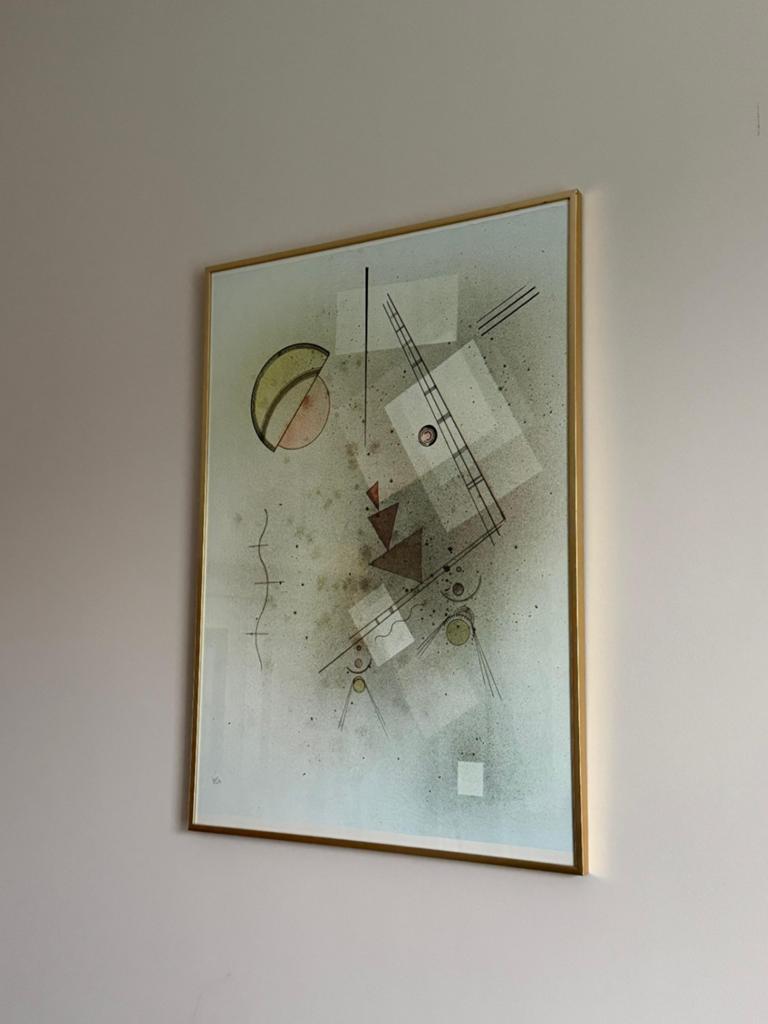 Ingelijste poster Wassily Kandinsky (groen/roze), Ophalen