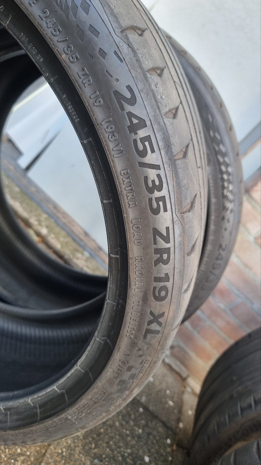Sets gebruikte banden 245/35 R19 en 255/35 R19.    4st. voor, Auto-onderdelen, Band(en), Zomerbanden, Ophalen, 19 inch
