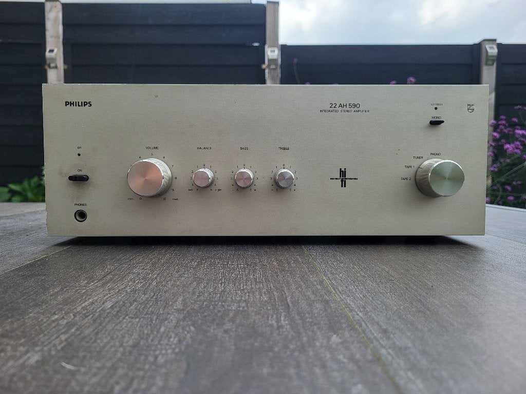 Philips 22AH590 stereo versterker, Ophalen, Gebruikt, Minder dan 60 watt, Overige merken