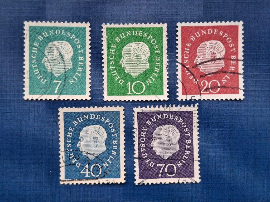 Postzegel Berlijn 1959 Serie Theodor Heuss 16-05, Ophalen of Verzenden, BRD, Gestempeld