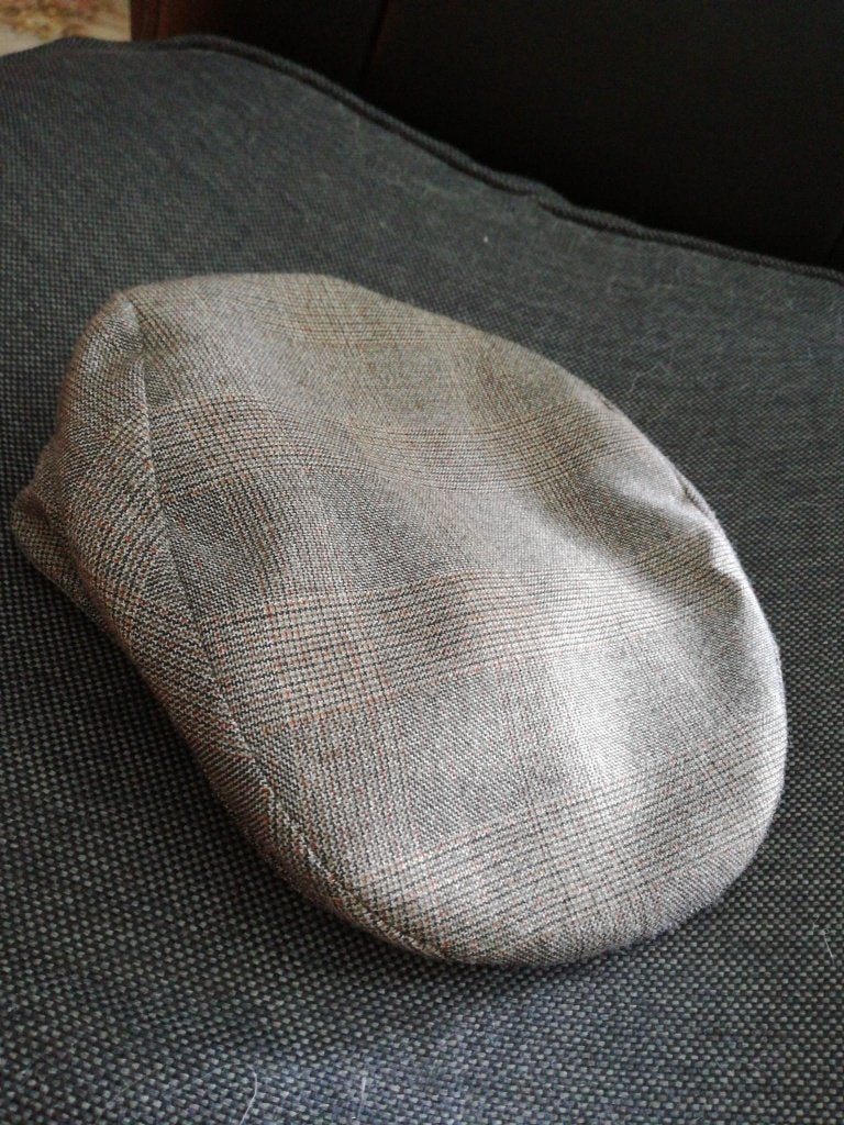 Echt Schotse wol Flat Cap Pet Ruiten arsenal Grijs bruin 56, Ophalen of Verzenden, Zo goed als nieuw, 57 cm (M, 7⅛ inch) of minder