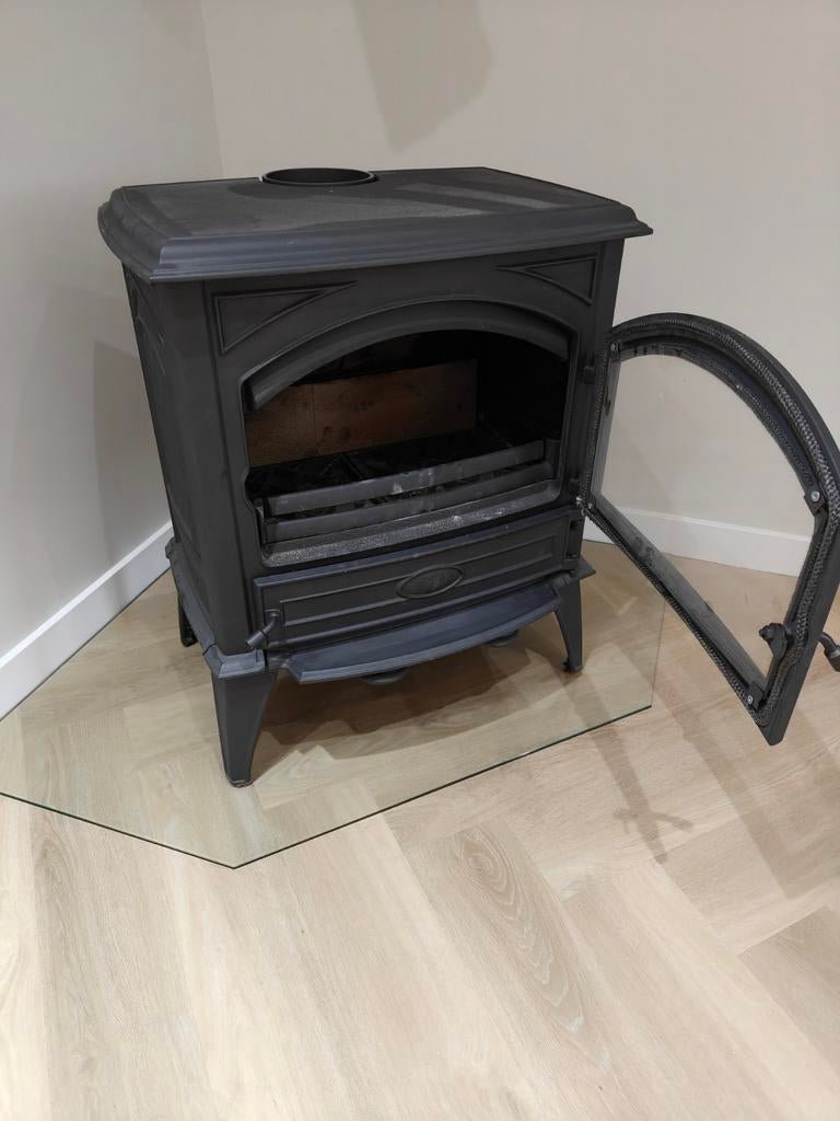 Dovre 640CB Houtkachel - Zo goed als nieuw met glasplaat, Ophalen, Zo goed als nieuw, Vrijstaande haard, Houthaard