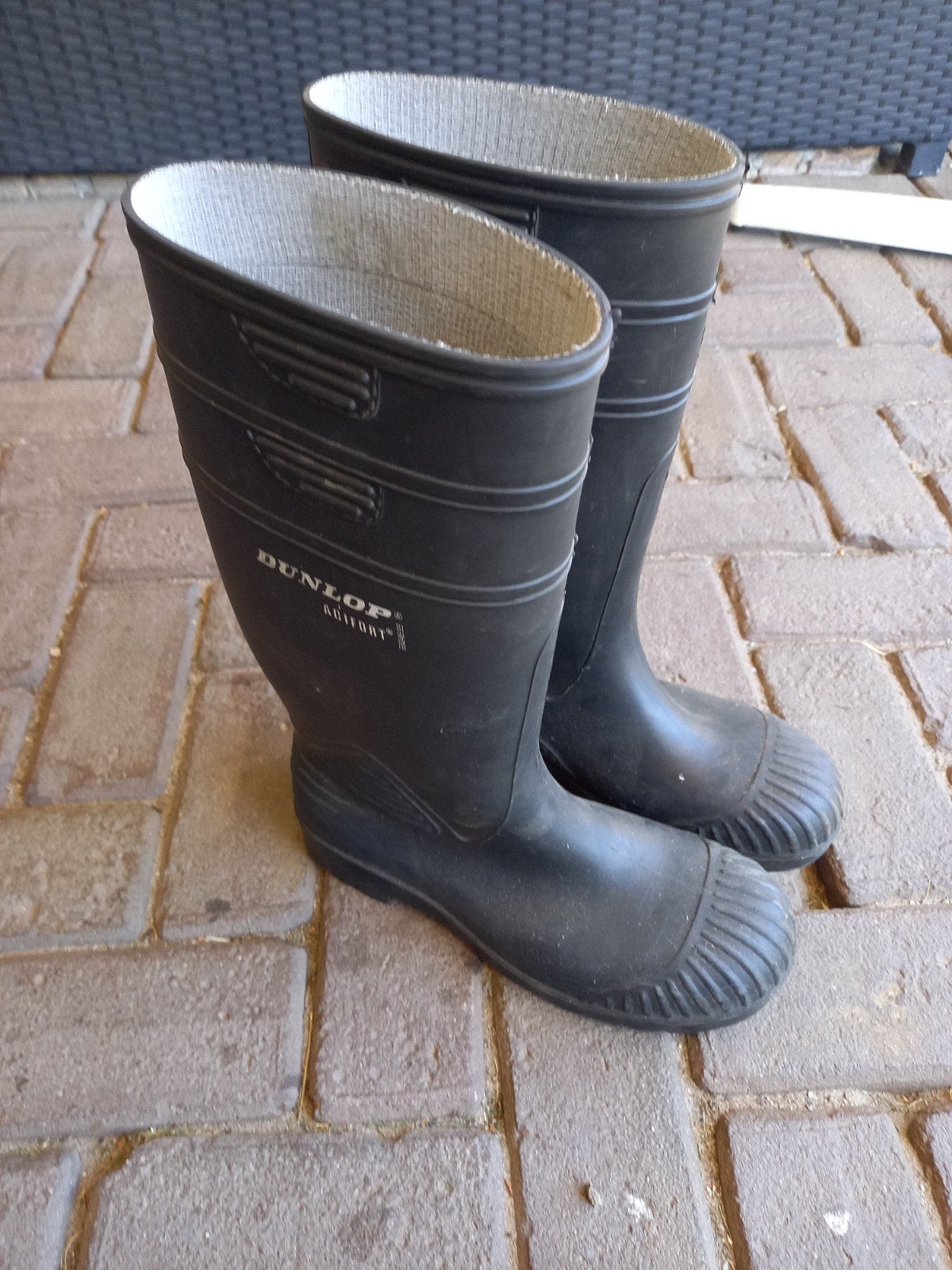 Dunlop Acifort werklaarzen - Maat 42 stalen neus, Tuin en Terras, Werkkleding, Gebruikt, Heren, Ophalen of Verzenden, Laarzen