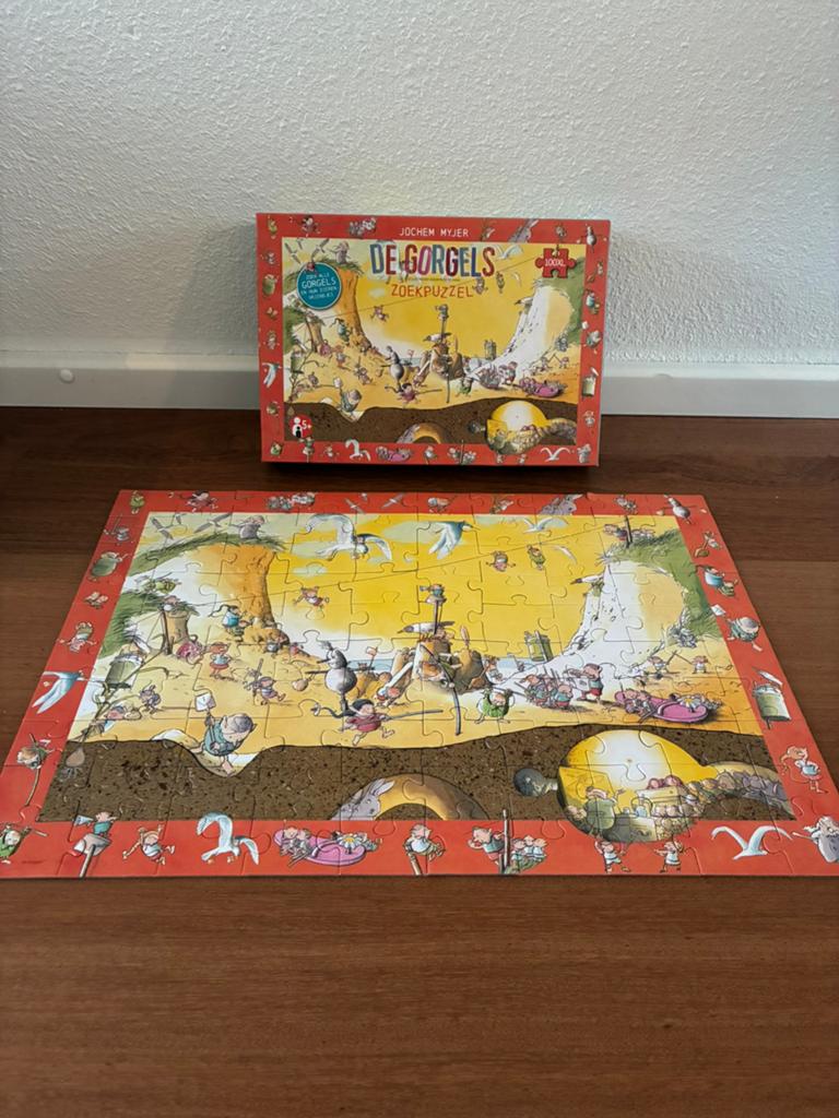 De Gorgels - zoekpuzzel - 100XL stukjes, Ophalen, Meer dan 50 stukjes, Zo goed als nieuw, 4 tot 6 jaar