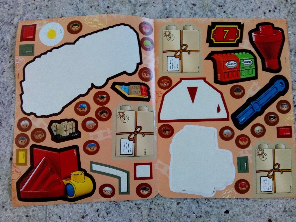 LEGO Duplo trein stickervel, Ophalen of Verzenden, Zo goed als nieuw, Duplo