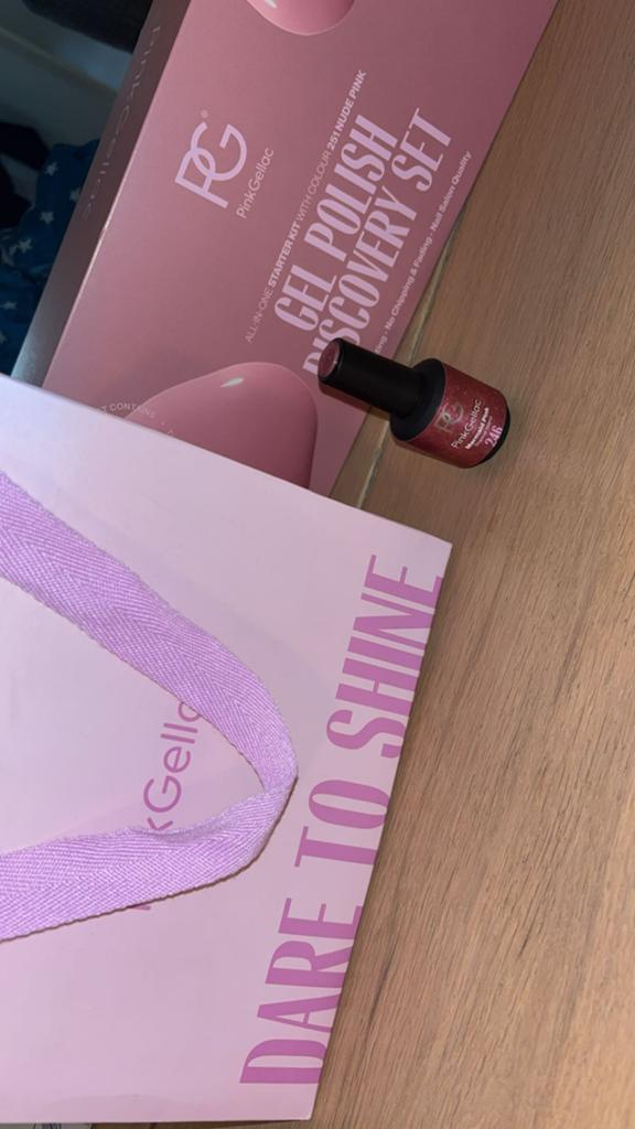 Pink Gellac Gel Nagellak Starterset met UV Lamp en kleuren, Ophalen, Nieuw, Overige typen