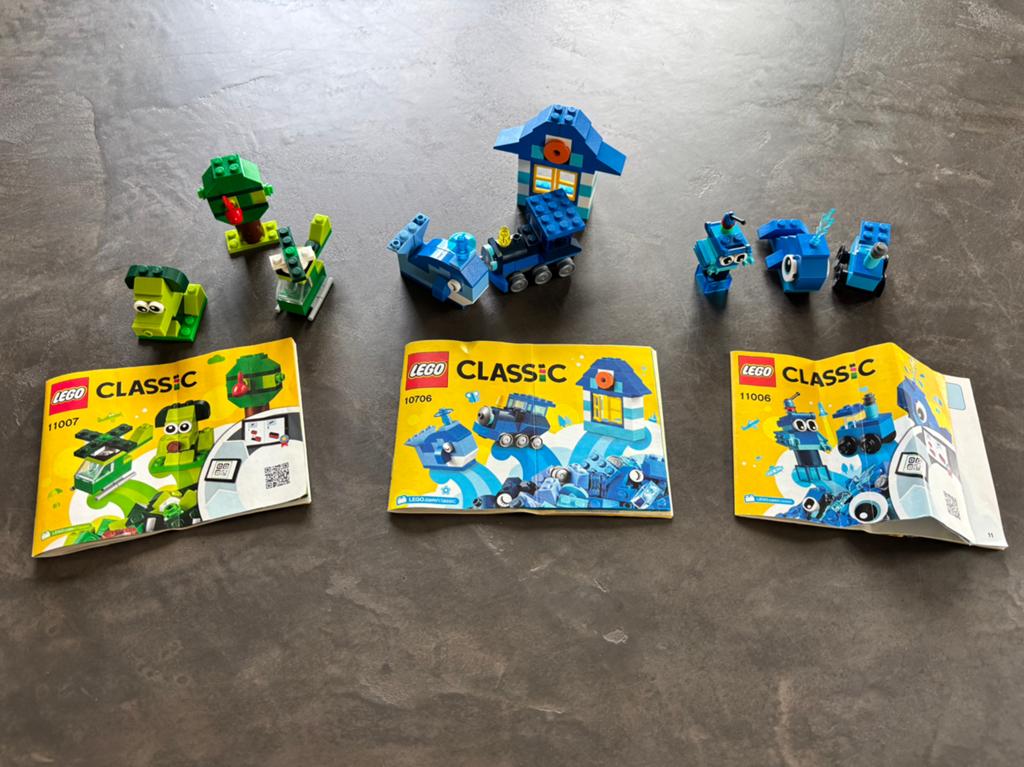 LEGO Classic sets 11007, 10706, 11006 met boekjes, Ophalen of Verzenden, Gebruikt, Overige merken