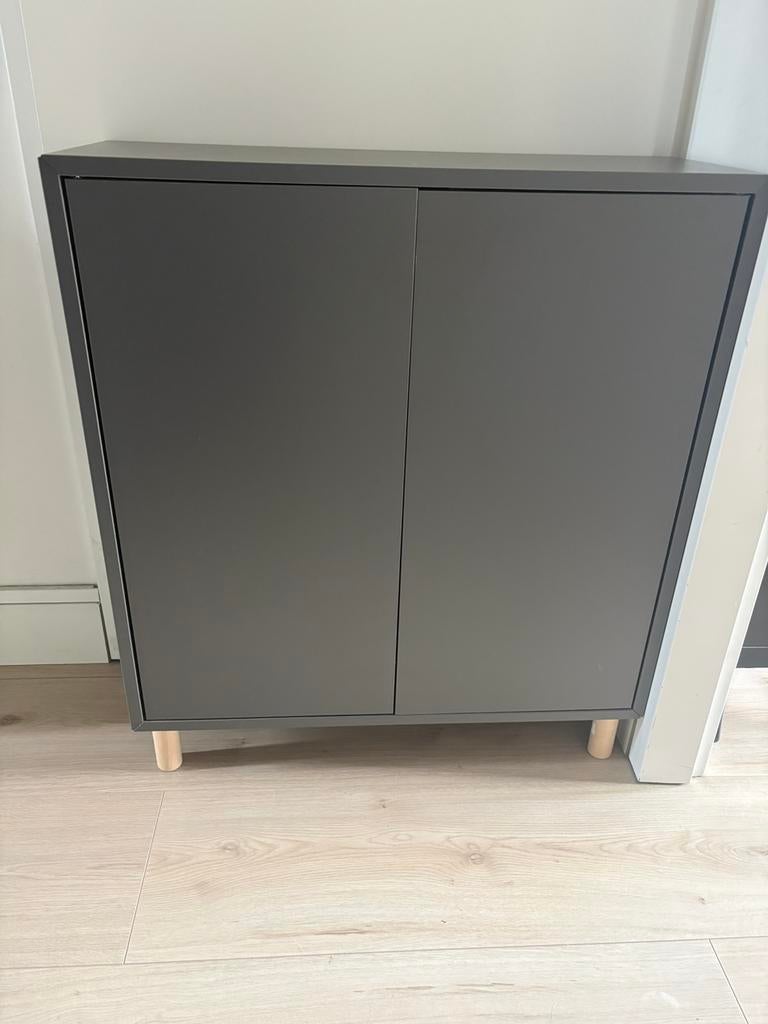 IKEA Eket kast met open en gesloten opbergruimte, Ophalen, Zo goed als nieuw