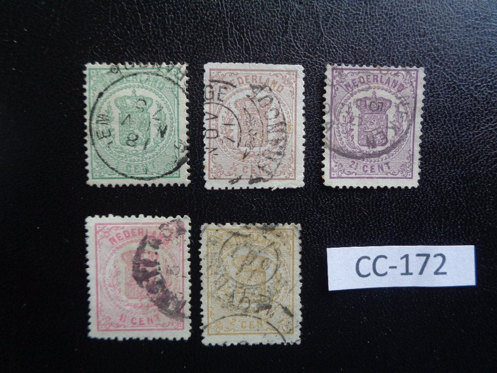 nl - rijks wapen schildjes 1869 (cc-172), Ophalen of Verzenden, T/m 1940, Gestempeld