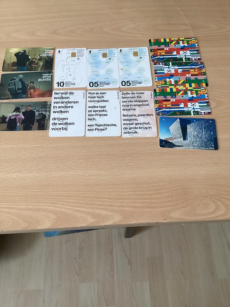 Oude telefoon kaarten met teks zie foto 1 en 2, Ophalen of Verzenden, 1980 tot heden, Tijdschrift