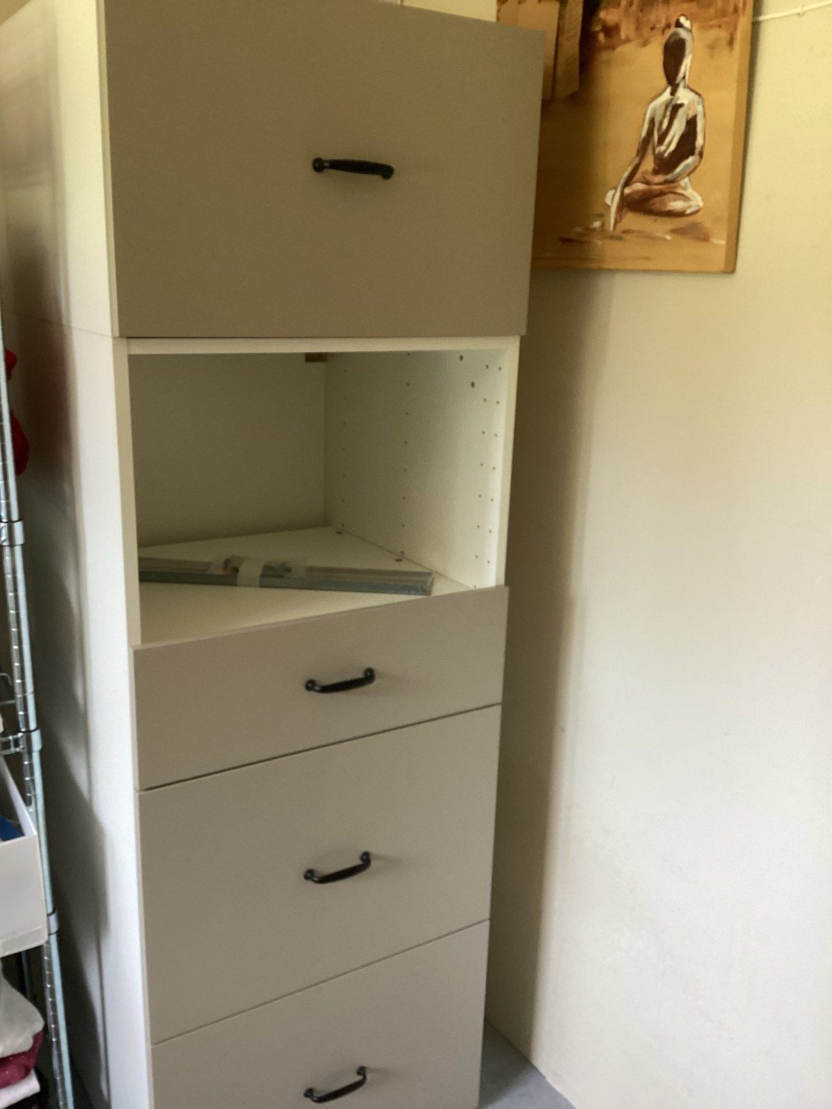 Havstorp Metod Maximera ikea taupe combi oven magnetron kast, Ophalen, 50 tot 100 cm, Zo goed als nieuw, 3 of 4 laden