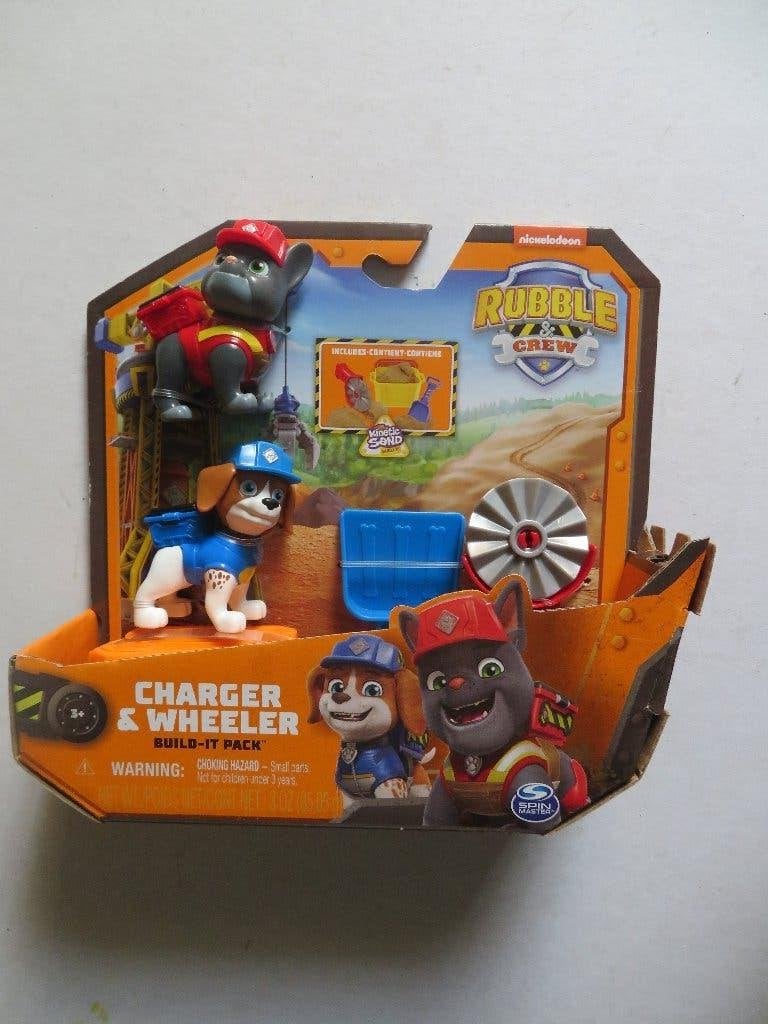 PAW PATROL - RUBBLE & CREW - CHARGER & WHEELER, Ophalen of Verzenden, Nieuw