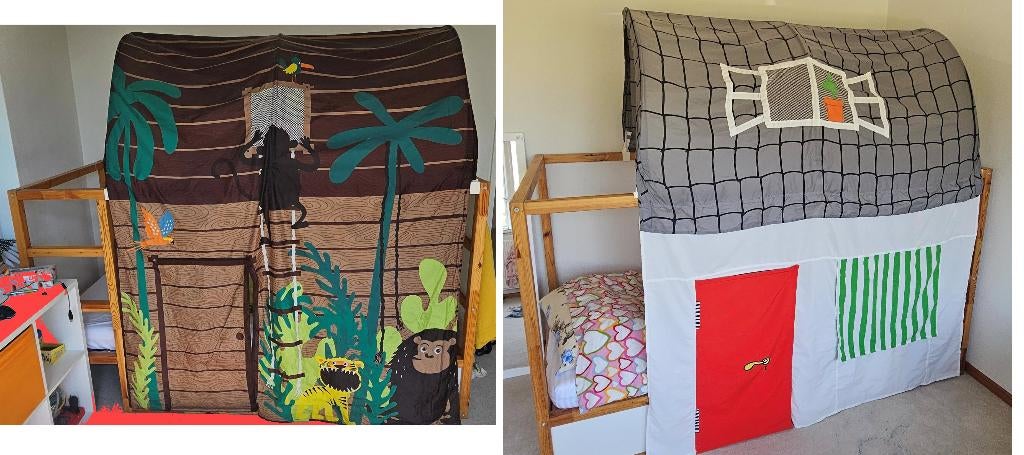 2 IKEA KURA loft beds, Ophalen, Zo goed als nieuw, 180 cm of meer, 85 tot 100 cm