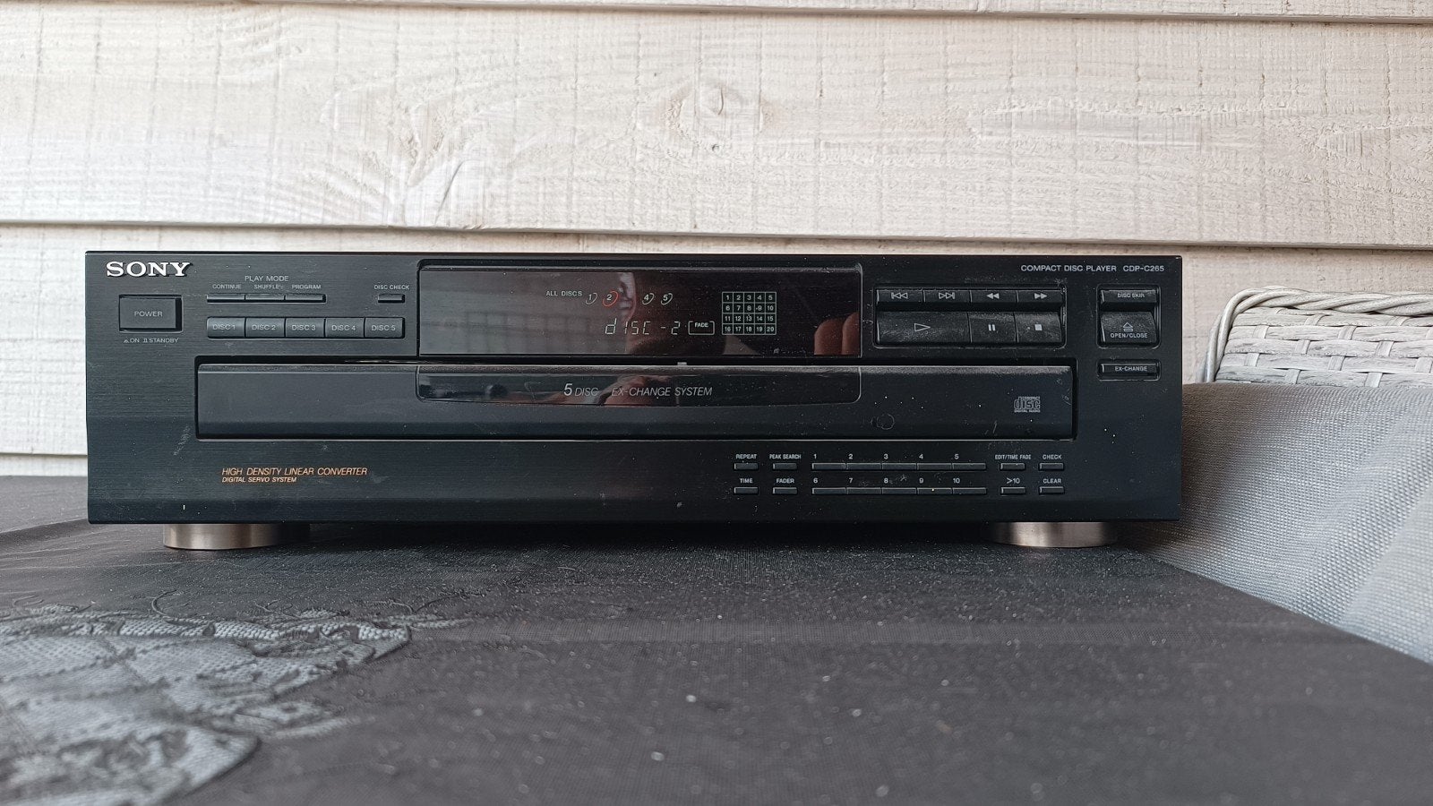 Sony CDP-C241 CD-wisselaar - 5-disc wisselsysteem, Audio, Tv en Foto, Cd-spelers, Ophalen of Verzenden, Gebruikt, Sony, Wisselaar