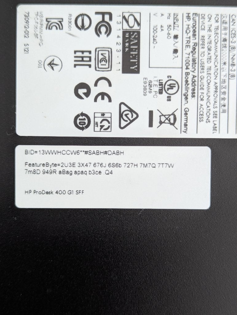 HP ProDesk 400 G1 SFF Desktop Computer CZC417182C, Ophalen of Verzenden, Gebruikt, SSD