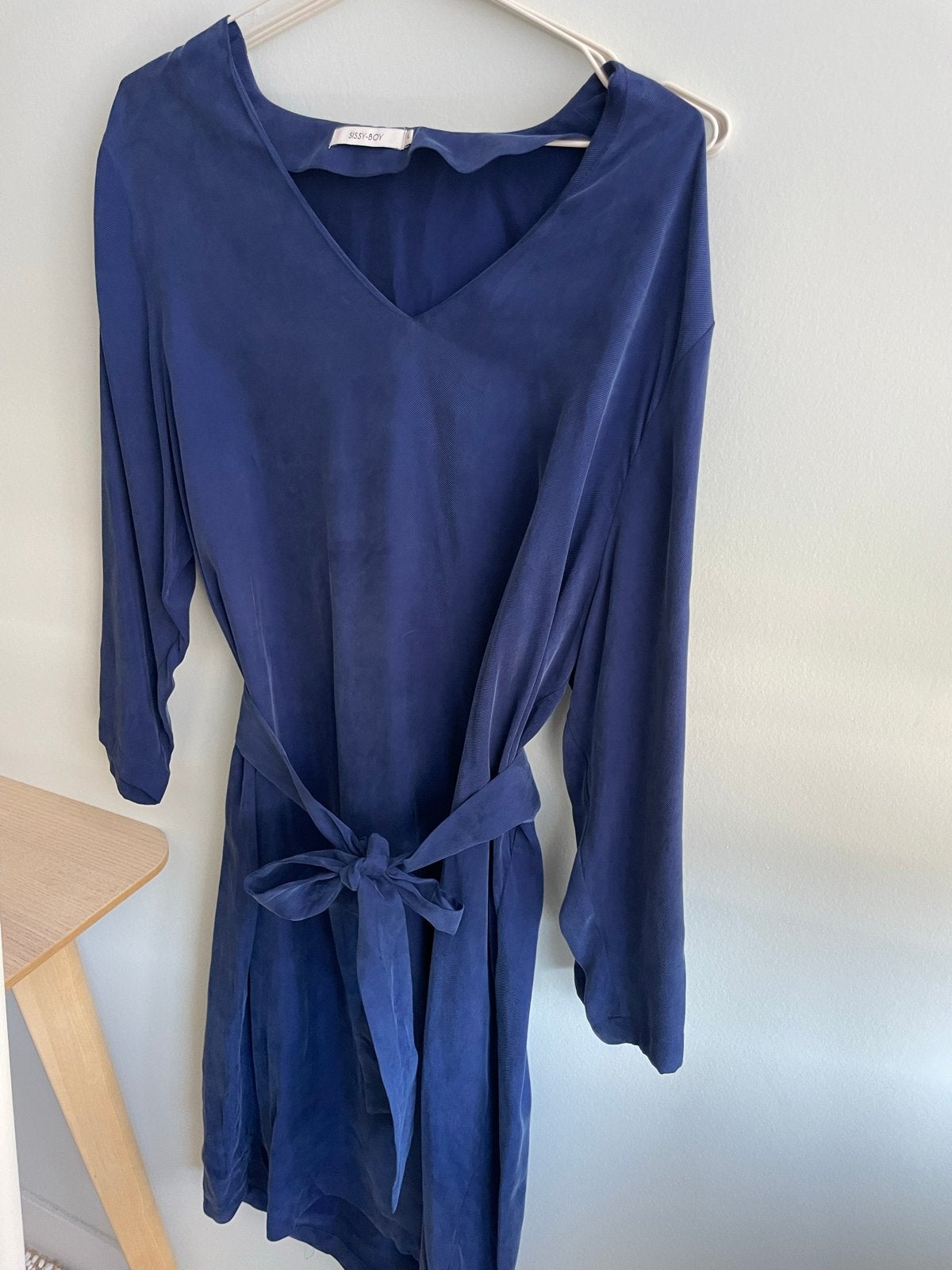 Sissy-Boy jurk met strikceintuur - Maat XL, Kleding | Dames, Ophalen, Blauw, Maat 46/48 (XL) of groter, Zo goed als nieuw