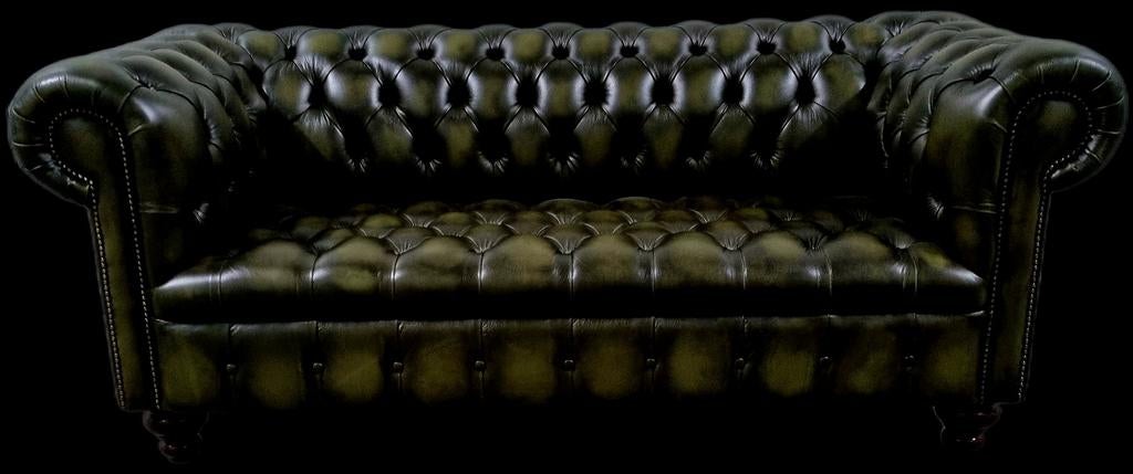 Showroommodel Chesterfield bank olijfgroen + GRATIS BEZORGD