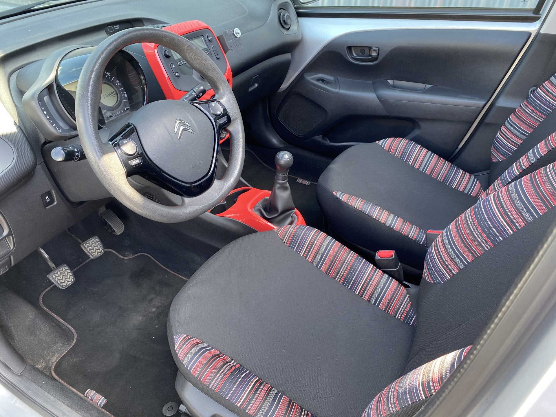 Citroën C1 1.2 PureTech Airscape Shine 5-Drs, A/C, Elec.ram, Auto's, Citroën, Voorwielaandrijving, Euro 5, Stof, Gebruikt