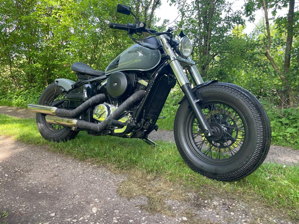Unieke Custom Bobber - Kawasaki VN800 Classic, Chopper, Gebruikt, Particulier, Handgeschakeld