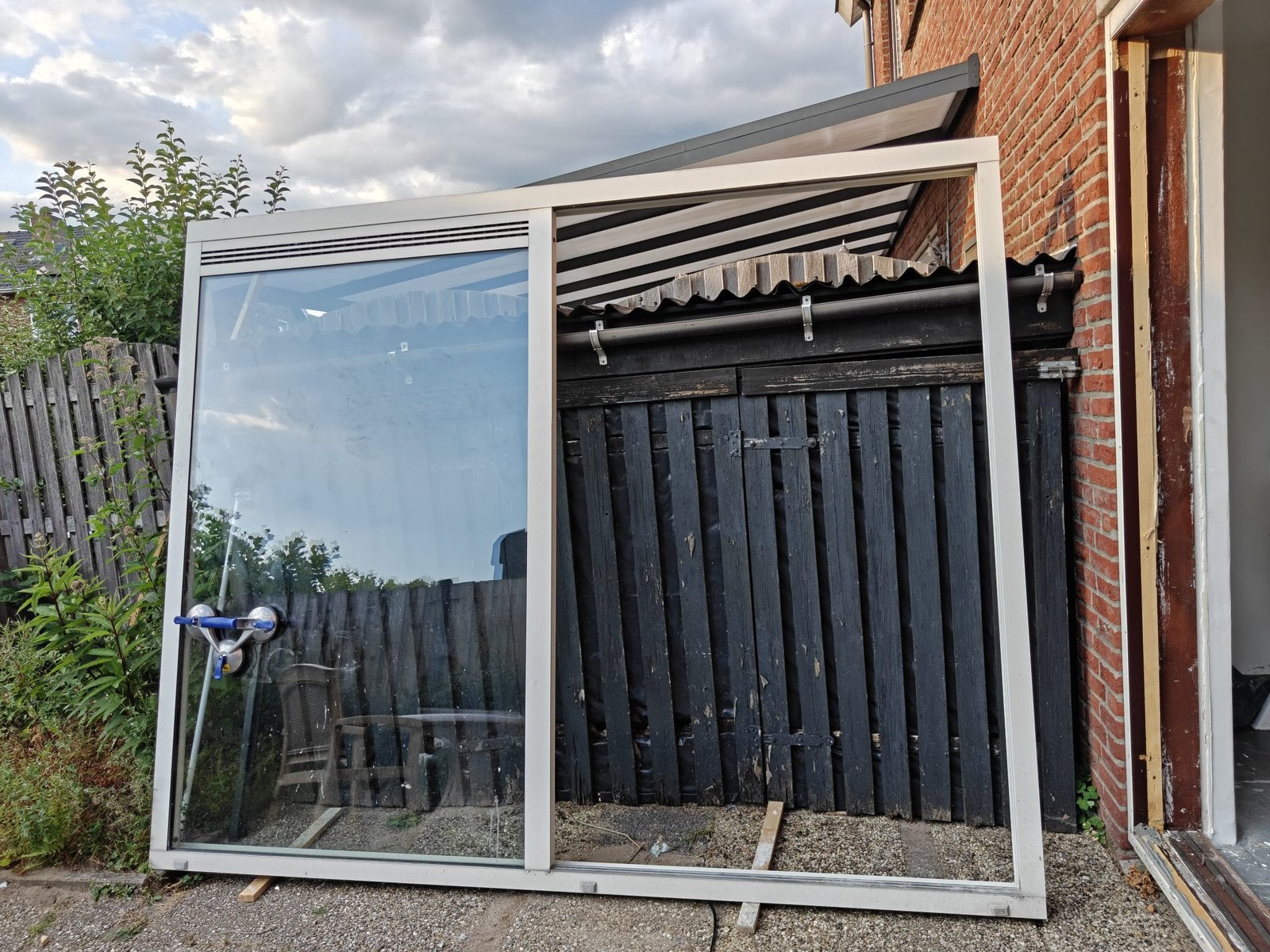 Aliminium schuifpui, Ophalen, Gebruikt, Aluminium, 150 tot 225 cm