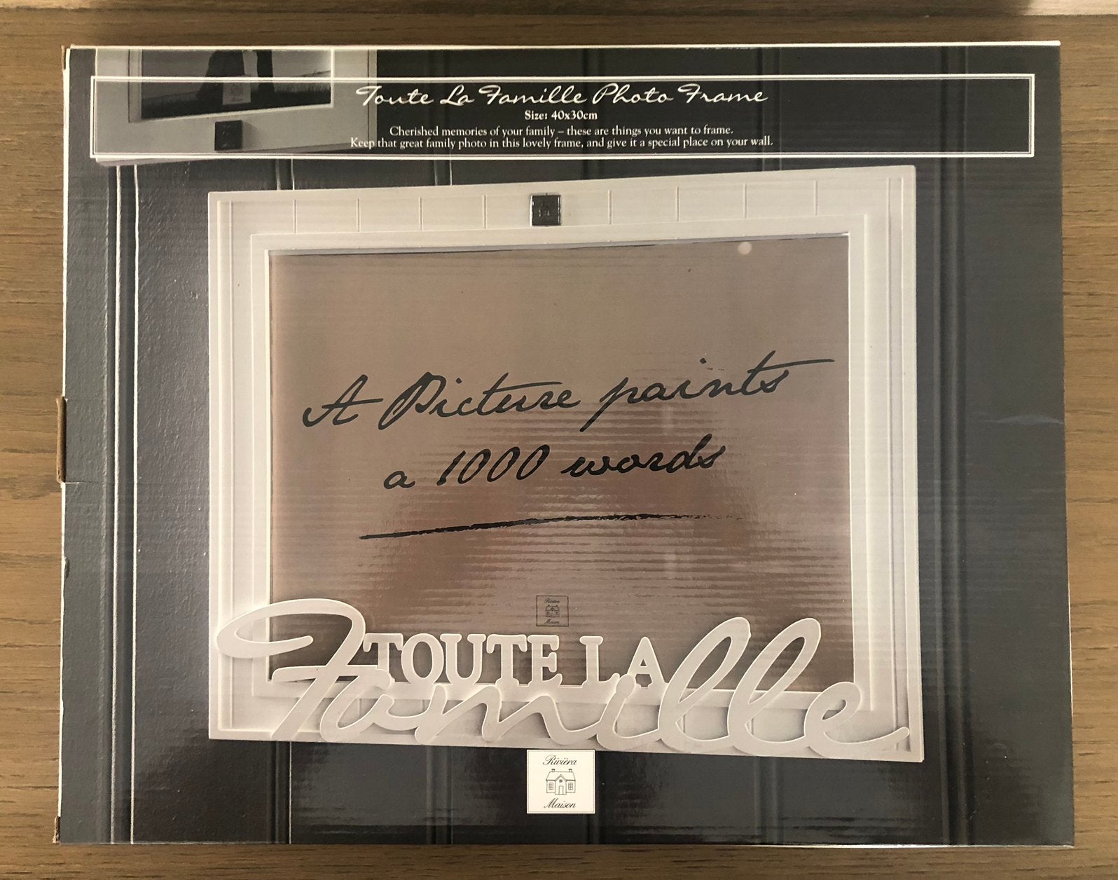 Riviera maison toute la famille frame fotolijst, Huis en Inrichting, Woonaccessoires | Lijsten, Ophalen of Verzenden, Zo goed als nieuw