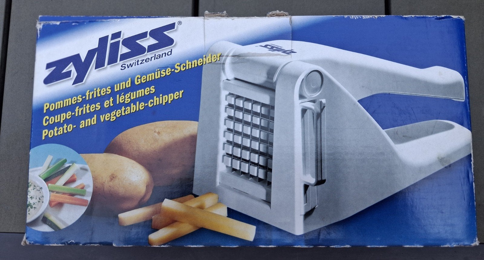 Zyliss friet- en groentesnijder - Nieuw in doos, Overige typen, Kunststof, Nieuw, Ophalen of Verzenden