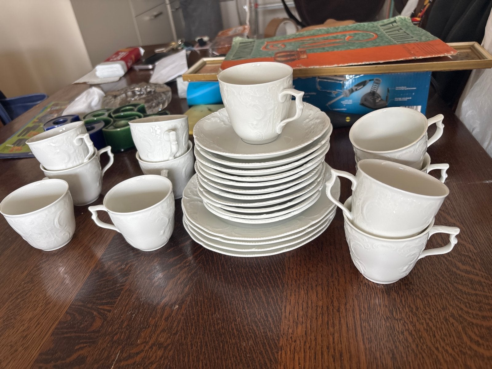 Antieke Rosenthal Classic Rose kop en schotelset, 11-delig, Ophalen