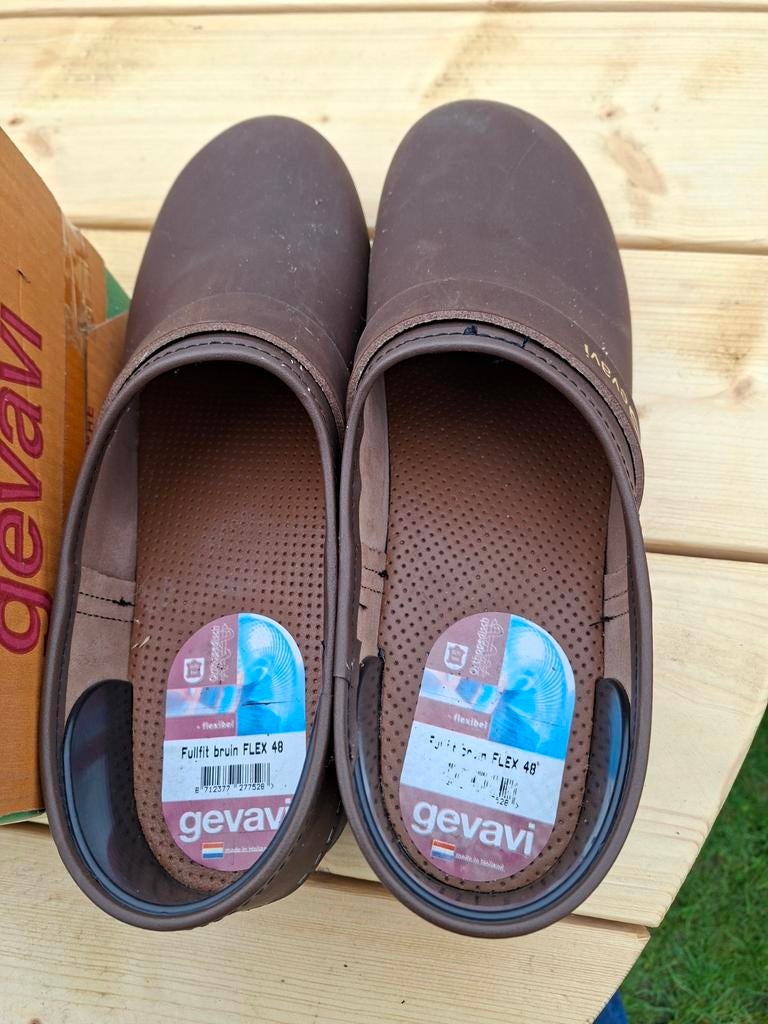 Gevavi Flex 48 klompen - Nieuw in doos, Kleding | Dames, Schoenen, Gevavi, Bruin, Overige typen, Nieuw