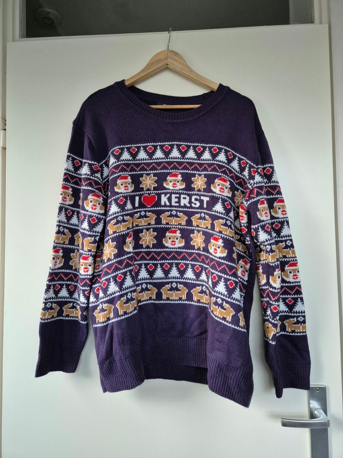 foute hamster kerst trui mt XXL, Ophalen, Zo goed als nieuw, Rood, Trui of Vest