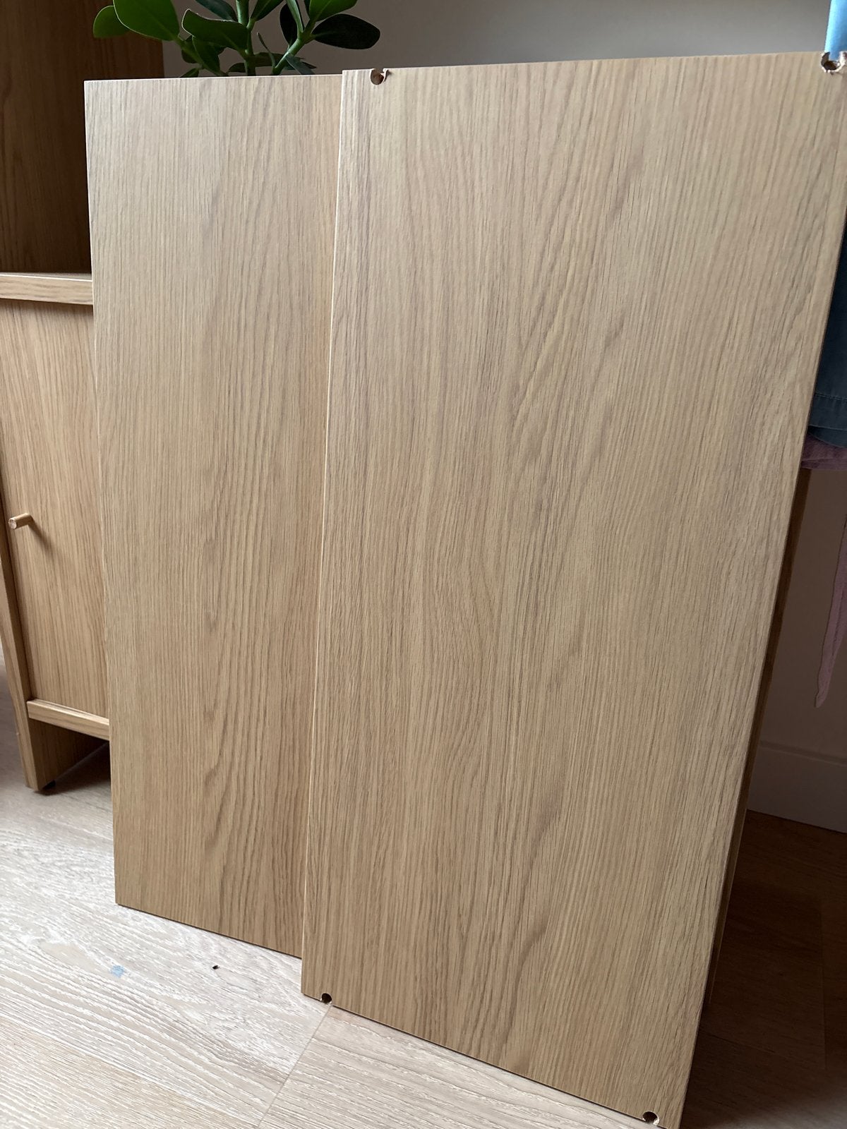 2x IKEA LADMÅKARE plank eikenpatroon (ongebruikt), Ophalen, Zo goed als nieuw