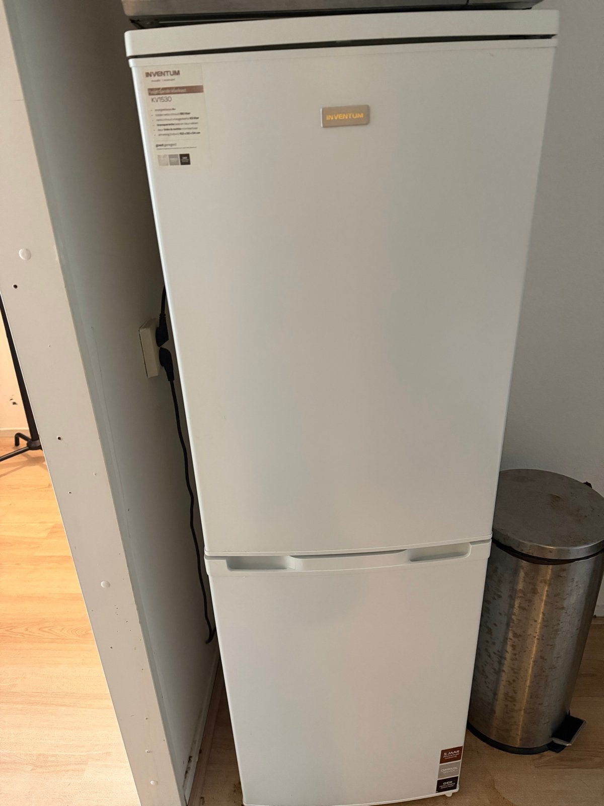Inventum Koel-vriescombinatie KV500 - Zo goed als nieuw, Witgoed en Apparatuur, 150 tot 200 liter, Met aparte vriezer, Ophalen of Verzenden
