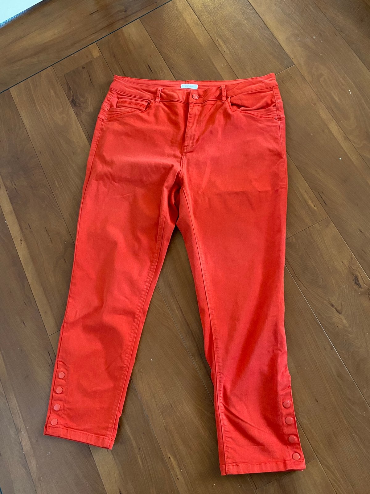Paprika 7/8 broek rood oranje maat 3 48, Kleding | Dames, Ophalen of Verzenden, Gedragen, Rood, Broek of Spijkerbroek