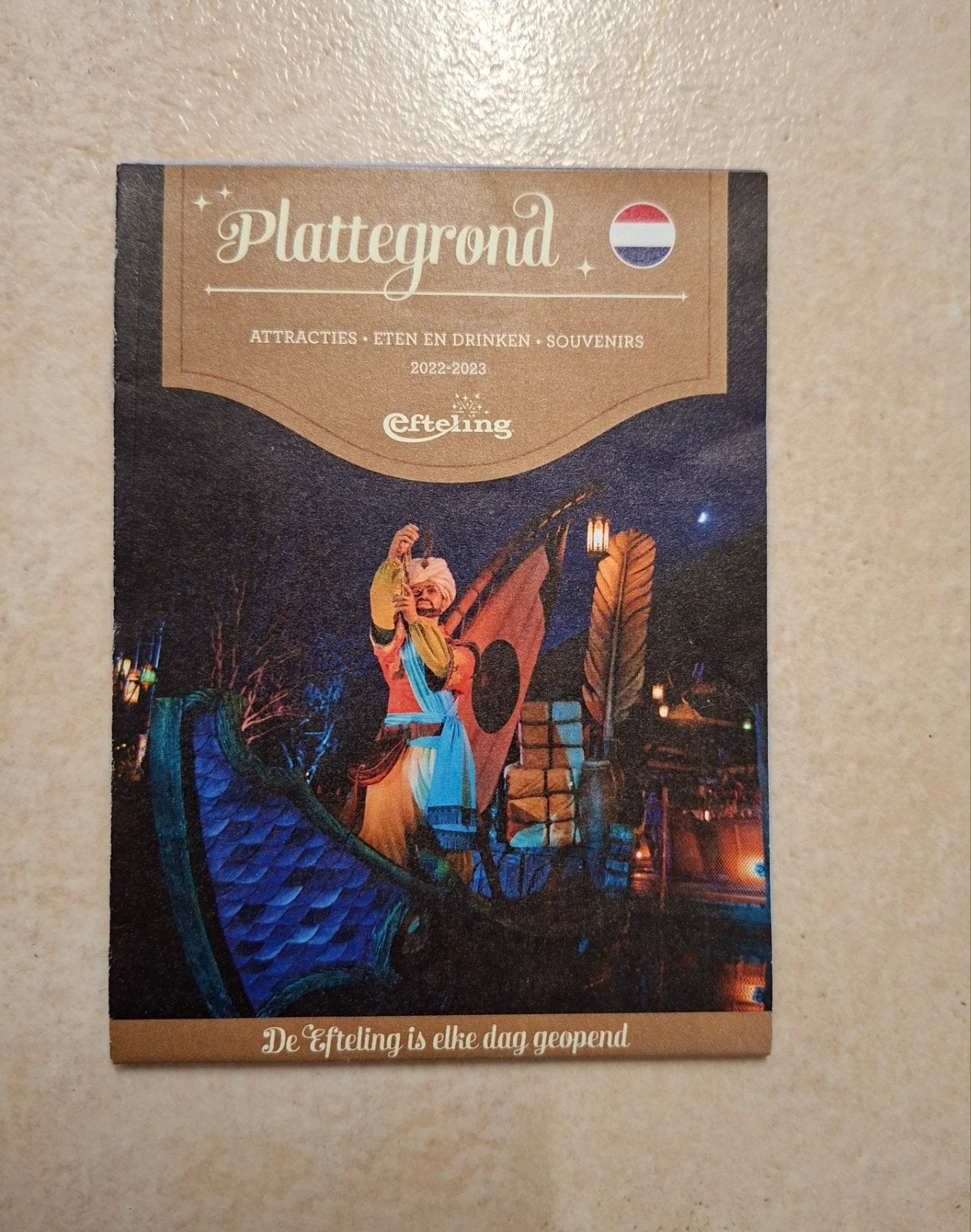 Efteling 2022-2023 parkplattegrond Sindbad kaart plattegrond, Verzenden, Nieuw, Overige typen