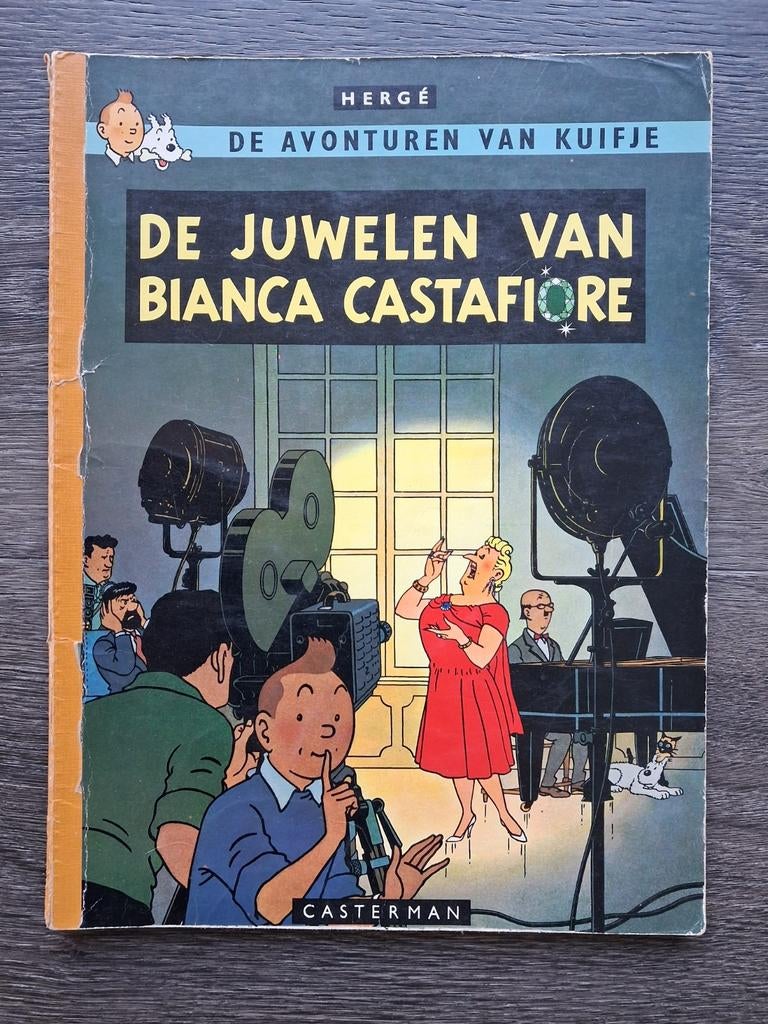 Kuifje - De Juwelen van Bianca Castafiore  | Linnen rug, Boeken, Eén stripboek, Ophalen of Verzenden, Gelezen, Hergé