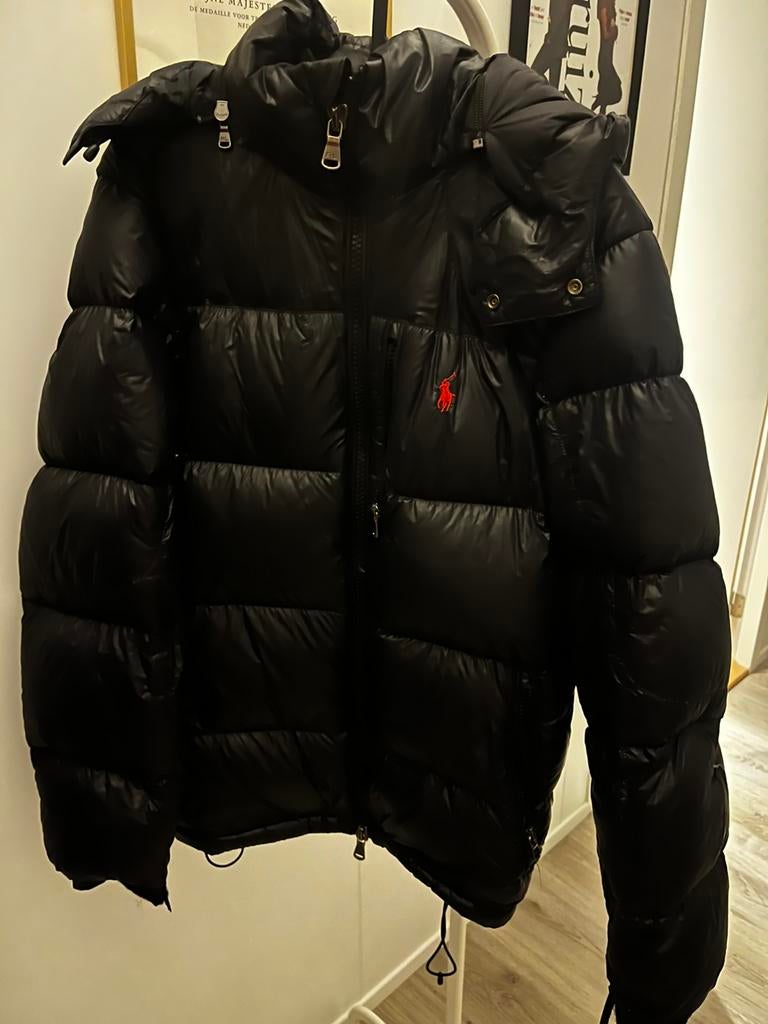 Zwart glans ralph lauren puffer, Ophalen of Verzenden, Gedragen, Maat 46 (S) of kleiner, Zwart