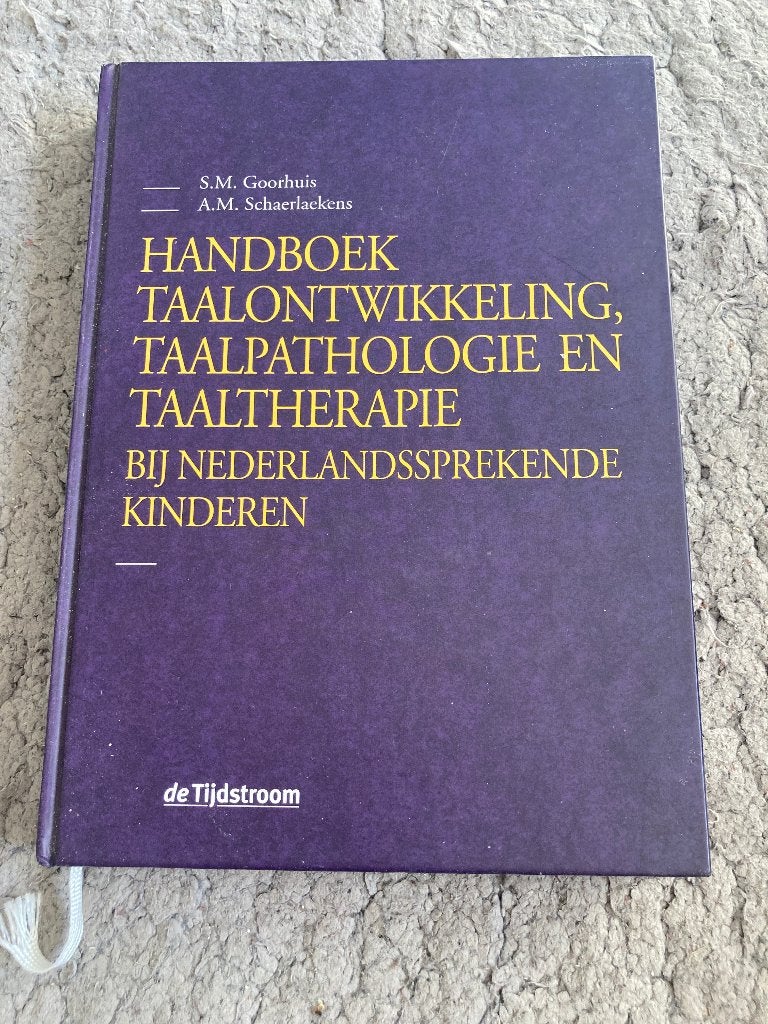 Handboek taalontwikkeling, taalpathalogie en taaltherapie, Diverse auteurs, Zo goed als nieuw, Beta, HBO