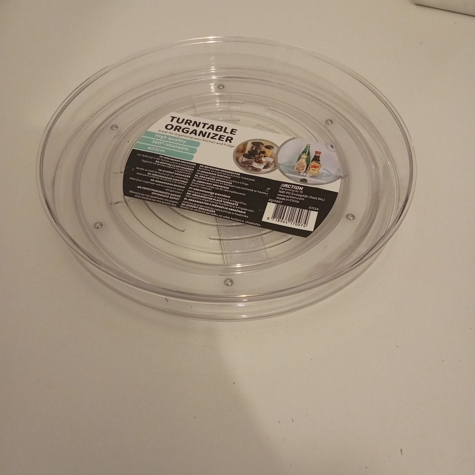 Draaiplateau organizer 27cm - Keuken en Koelkast, Overige typen, Kunststof, Ophalen of Verzenden, Zo goed als nieuw