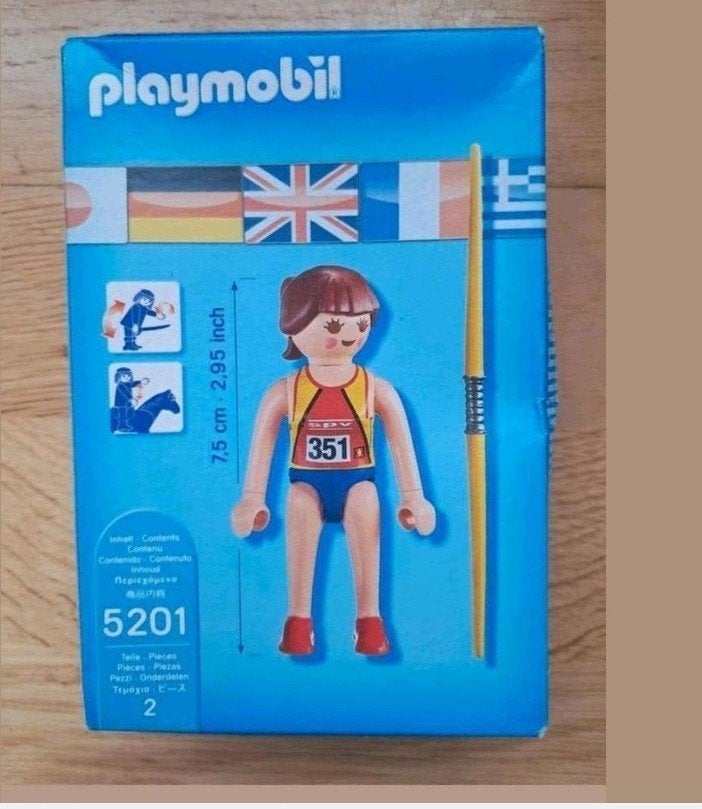 Playmobil Sports & Action Speerwerpster 5201 *nieuw *, Complete set, Nieuw, Ophalen of Verzenden, Sports & action
