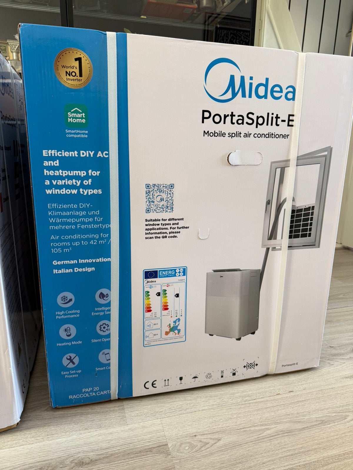 Midea portasplit 12000 btu 3.5kW *NIEUW MET FACTUUR* airco, Ophalen, Koelen en Ontvochtigen, Timer, Nieuw