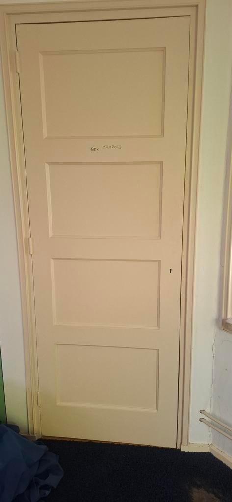 Paneeldeuren, Doe-het-zelf en Verbouw, Deuren en Horren, Ophalen, Gebruikt, Binnendeur, 200 tot 215 cm