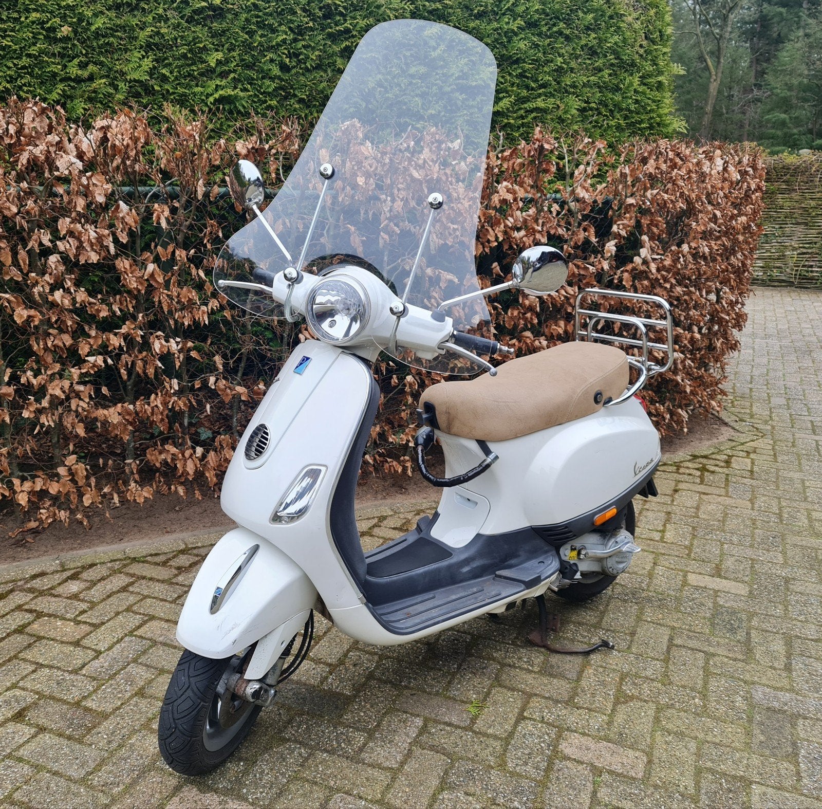 Vespa LX50 4t met nieuwe accu 60km/u blauw kenteken, Fietsen en Brommers, Ophalen, Gebruikt, Benzine, Vespa