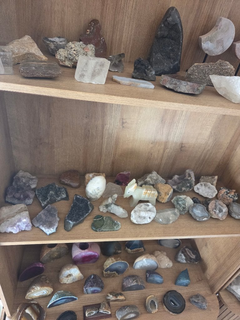 Mineralen verzameling, Ophalen