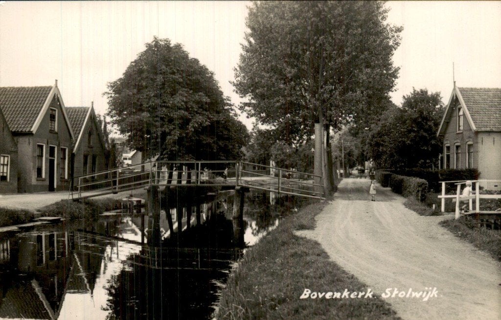 Stolwijk - Brug - Bovenkerk, Ophalen of Verzenden, 1940 tot 1960, Gelopen, Zuid-Holland