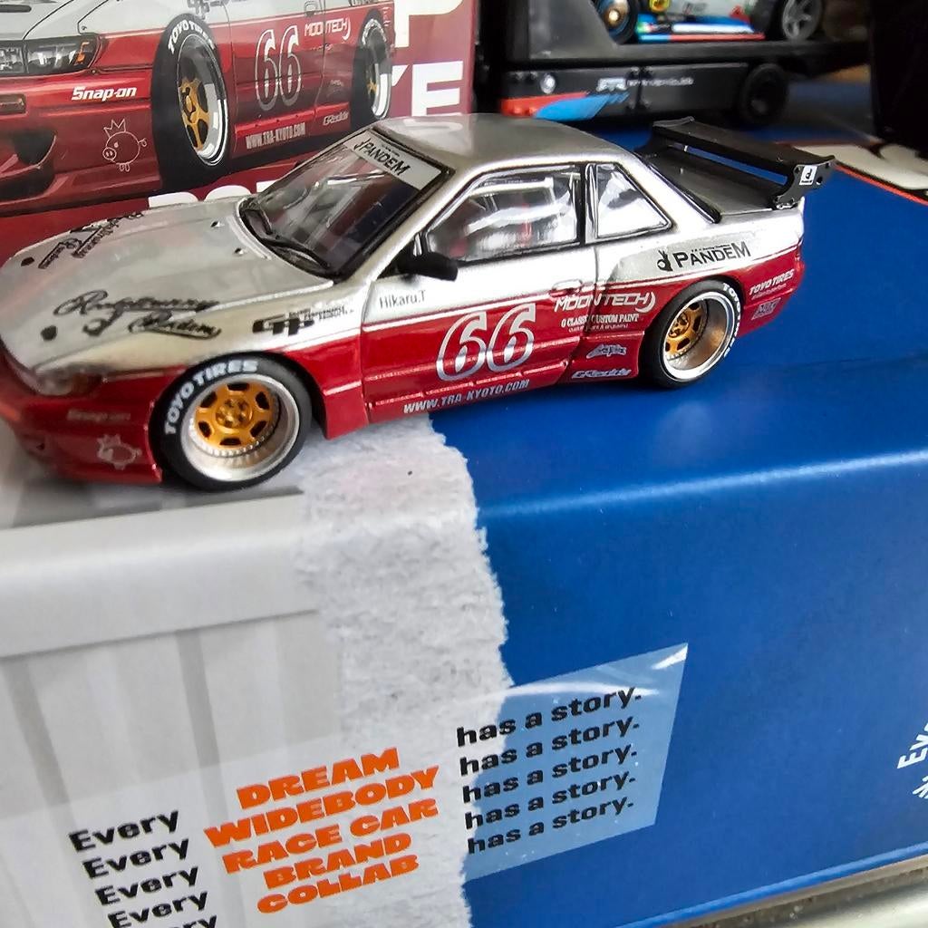 Pop Race Nissan Silvia S13 Pandem #66 Modelauto, Nieuw, Ophalen of Verzenden, Pop Race, Niet gespecificeerd