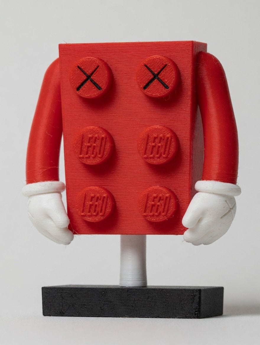 Kaws x Lego Beeldje - Uniek Kunstwerk, D, Overige thema's, Lego, Overige typen