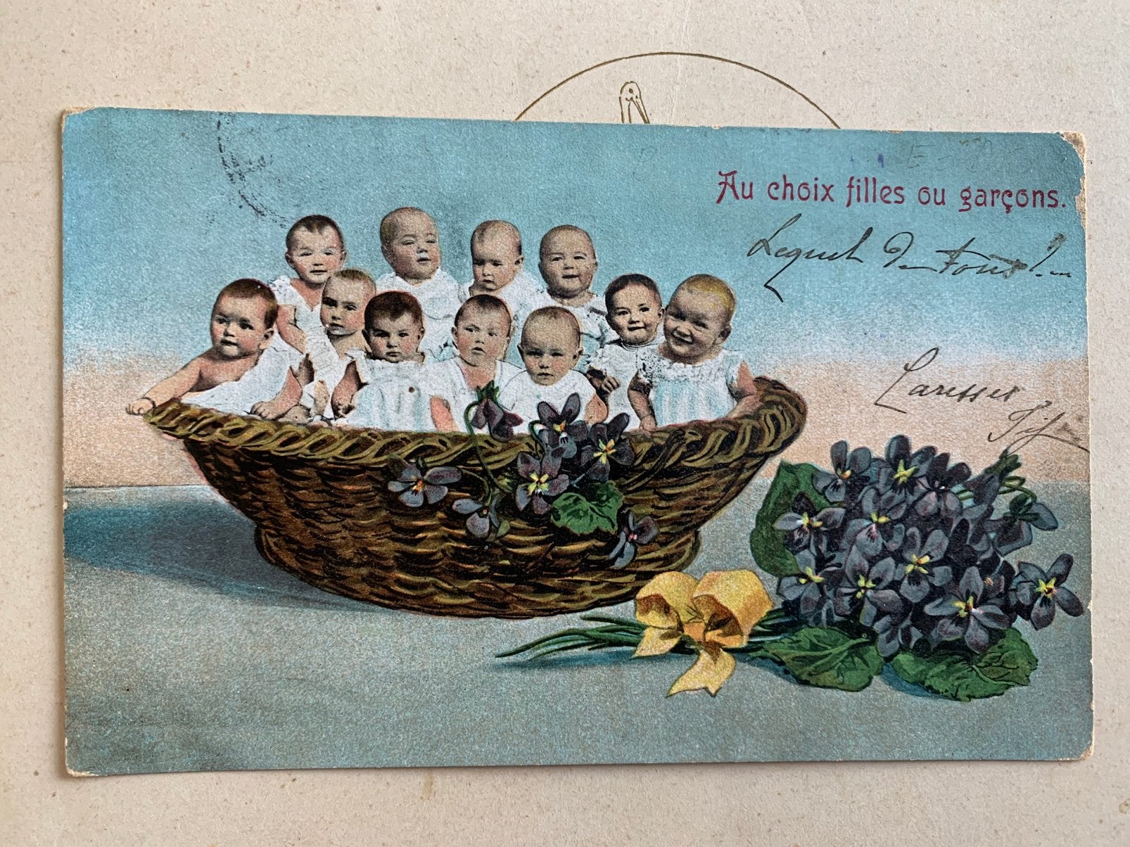 30-12-1909 Au choix filles ou garçons - Baby’s (BA), Verzamelen, Ansichtkaarten | Themakaarten, Ophalen of Verzenden, Voor 1920